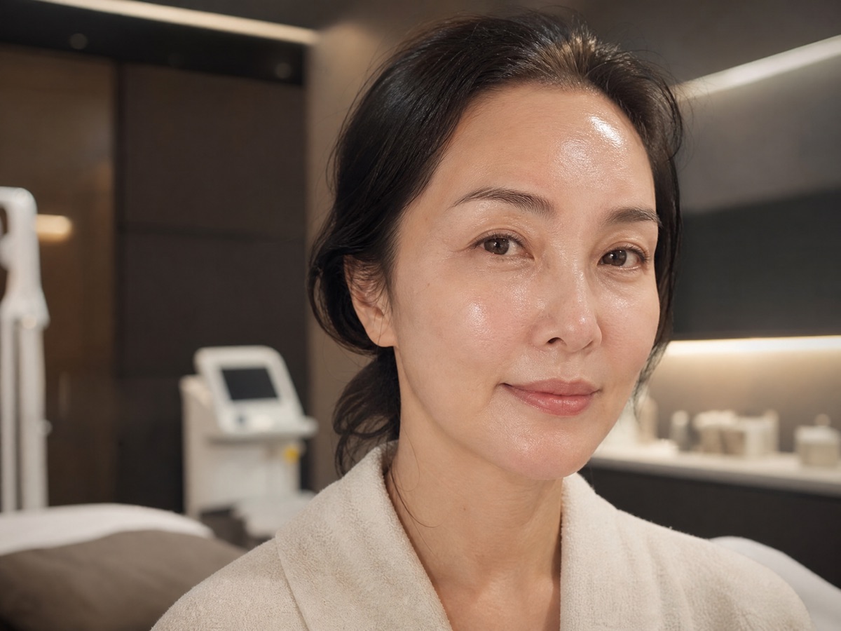 Huid na een skin booster-behandeling — Fijne lijntjes